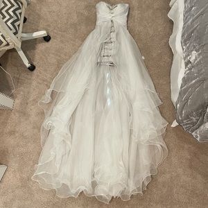 Terani White Formal Dress